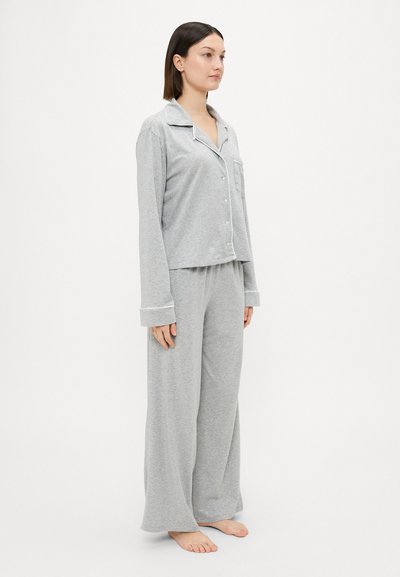 Polo Ralph Lauren LONG SLEEVE PJ - Conjunto de pijama - heather grey