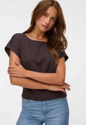 Vero Moda, BLOUSE VMSMILLA TOP - T-shirt imprimé - chocolate torte