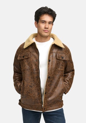 ÜBERGANGS VADOS - Kunstlederjacke - seal brown