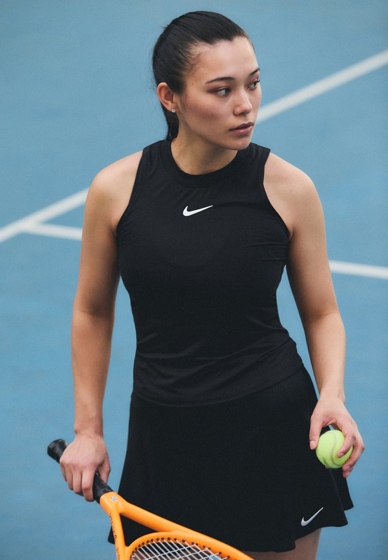 Nike Performance ADVANTAGE TANK - Topp - black/white