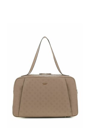 Guess, DEVON TRAVEL TOTE - Cabas - taupe logo
