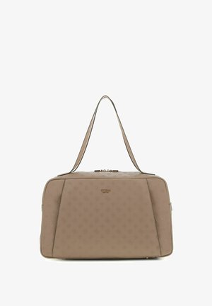 Guess, DEVON TRAVEL TOTE - Cabas - taupe logo