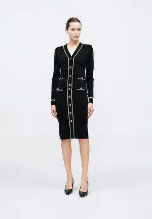 NOEMI CARDI - Cardigan - black/macadamia