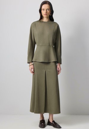 Touché Privé SET - Maxisukňa - khaki