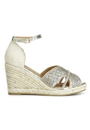 CAFèNOIR Snørepumps - platino