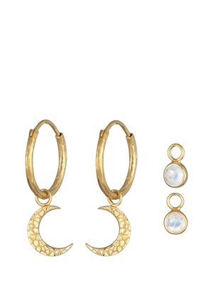 HOOPS CRESCENT MOON - Oorbellen - gold-coloured