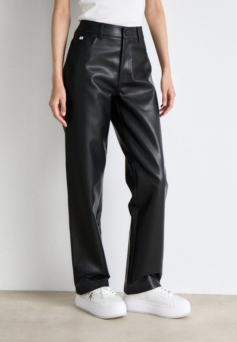 Calvin Klein Jeans STRAIGHT PANTS - Pantaloni - black