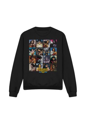 Cotton Soul, WONDER WOMAN COVER SQUARES - Sweatshirt - black