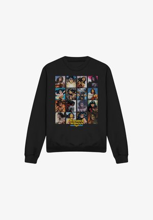 Cotton Soul, WONDER WOMAN COVER SQUARES - Sweatshirt - black