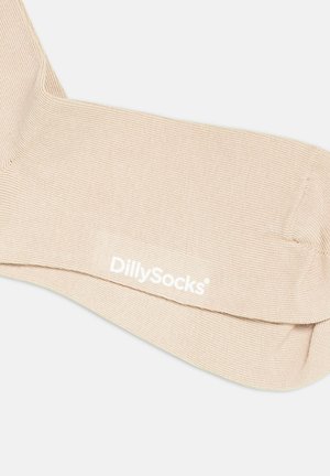 DillySocks, 3ER SET ONE COLOR SMOOTH - Socken - smooth nude sand