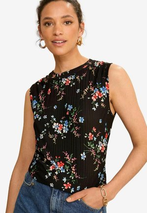 Love & Roses PLEATED SLEEVELESS - REGULAR FIT - Pluus - black
