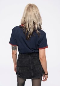 Paradiso Clothing THE BEATLES DROP T LOGO & VINTAGE FLAG RINGER - Print T-shirt - navy