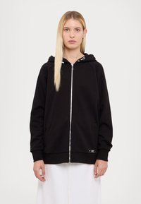 MICHAEL Michael Kors CLASSIC ZIP UP RAGLAN HOODIE - Lukuga pusa - black