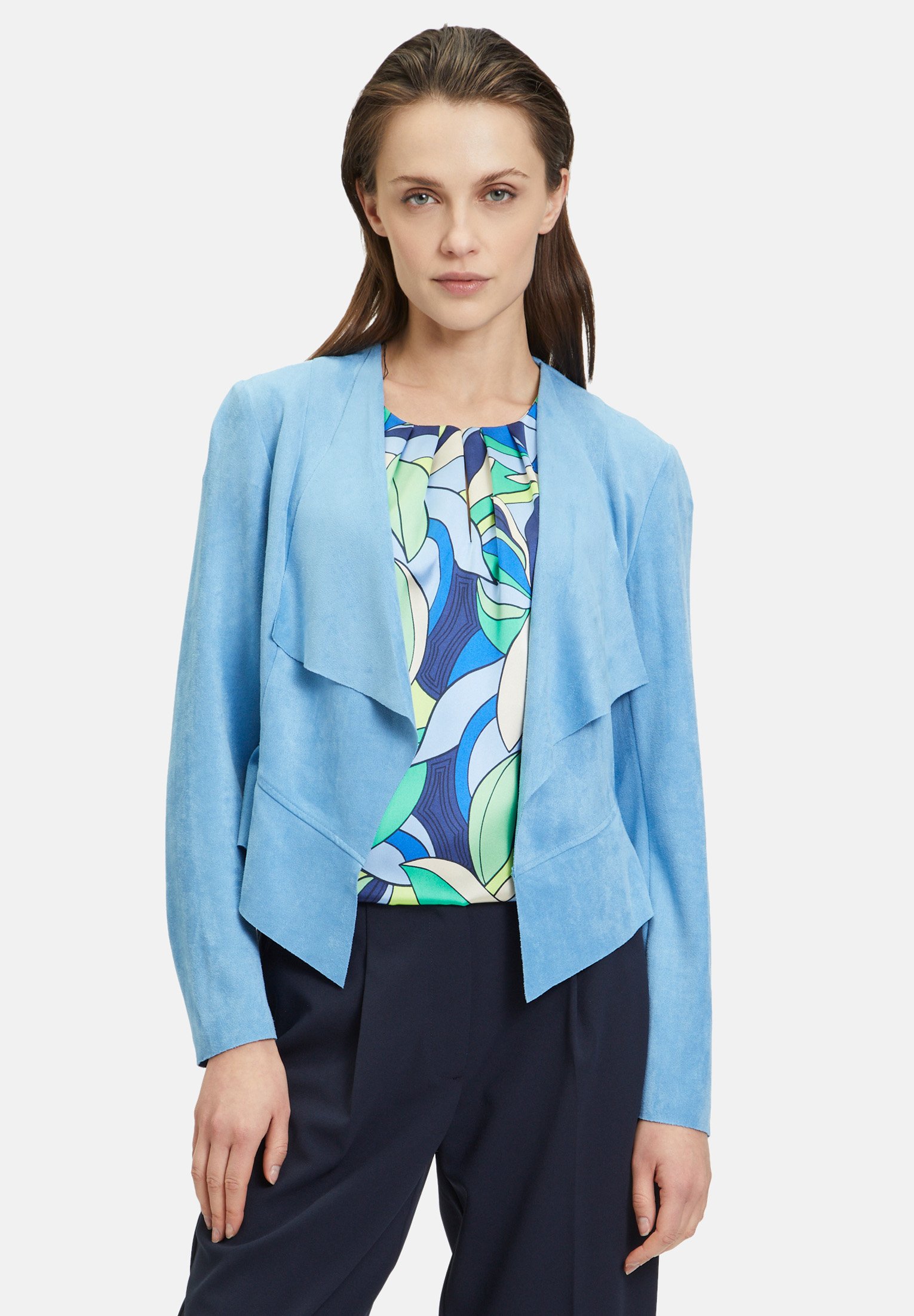 Betty Barclay SANS FERMETURE - Summer jacket - azure blue/blue