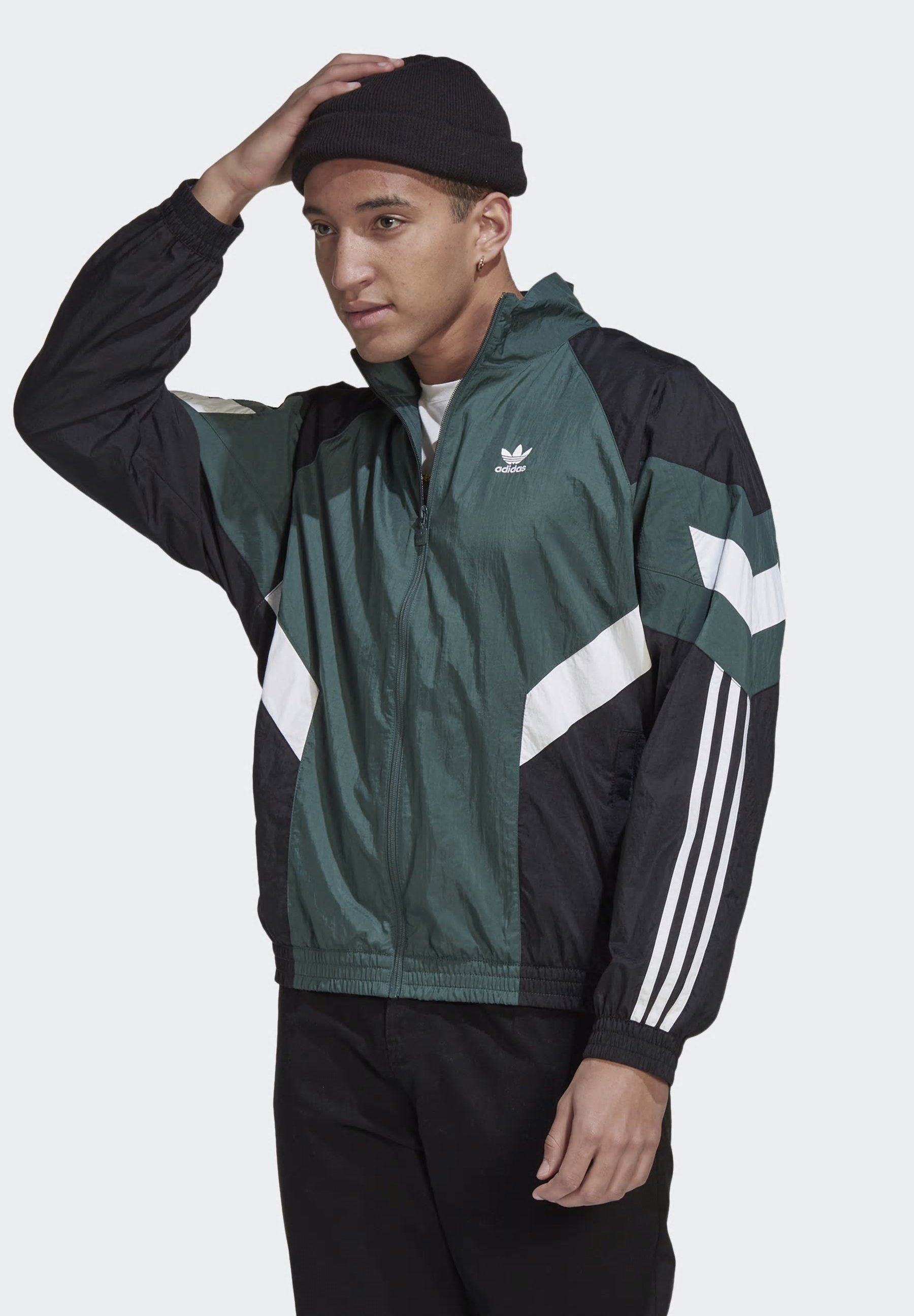 jacket Originals green/dark adidas - mineral green Training