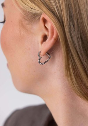 PURELEI, PURELEI OHRRINGE BUBBLE HEART - Ohrringe - silver-coloured