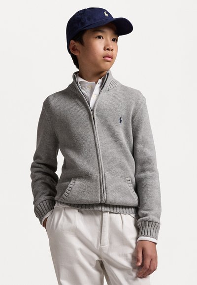 Polo Ralph Lauren COTTON FULL ZIP JUMPER - Strickjacke - andover heather