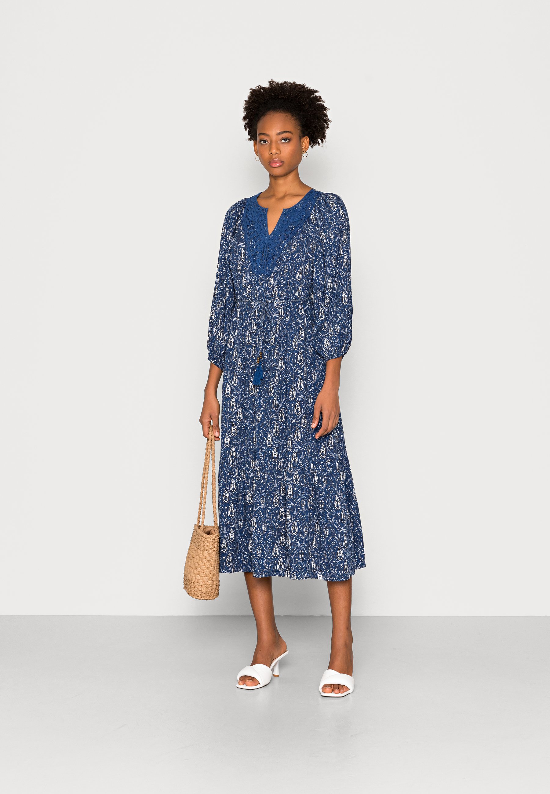 Springfield VESTIDO MIDI - Vestido informal - dark_blue/azul marino -  Zalando.es