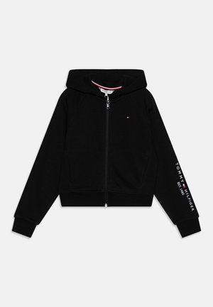 ESSENTIAL EMBROIDERED ZIP THRU - Sweatjakke - black