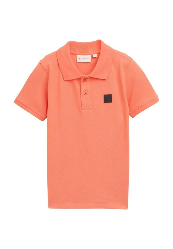 MIT BADGE-DETAIL - Poloshirt - vibrant coral