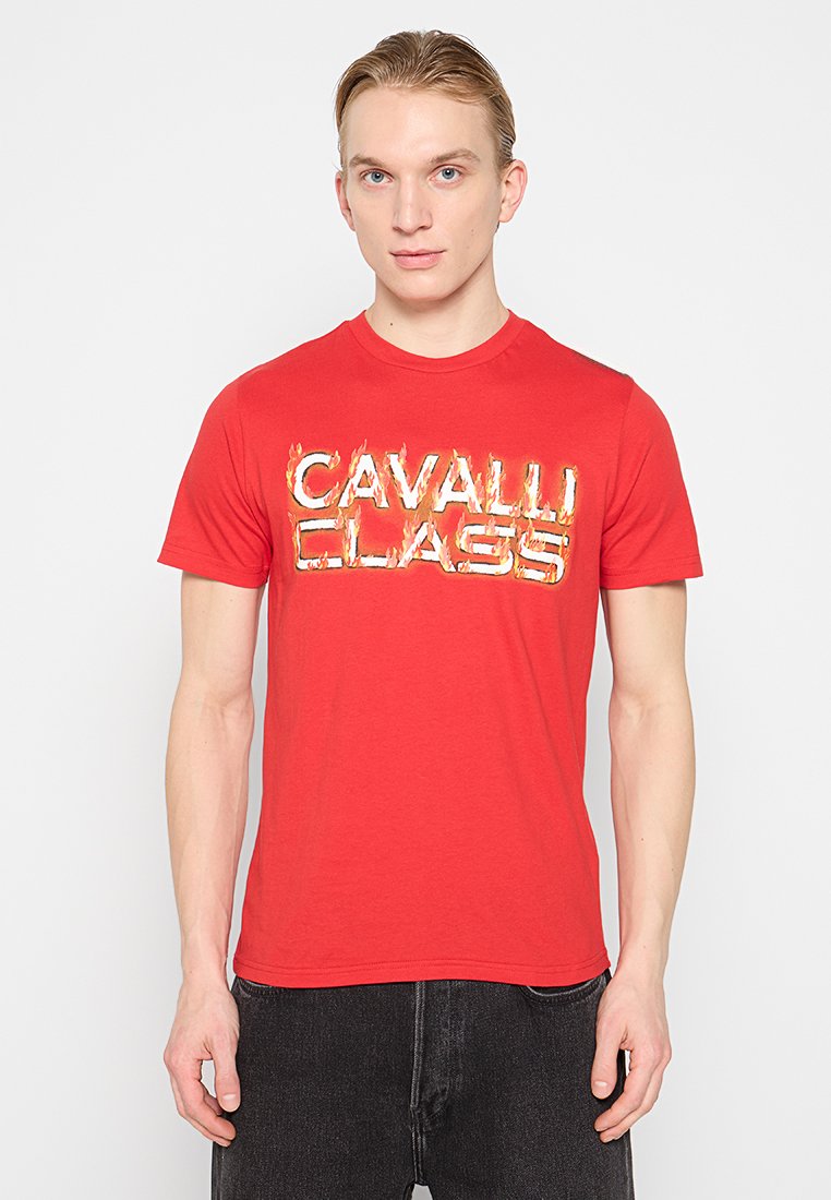 Cavalli Class T-shirt print rood