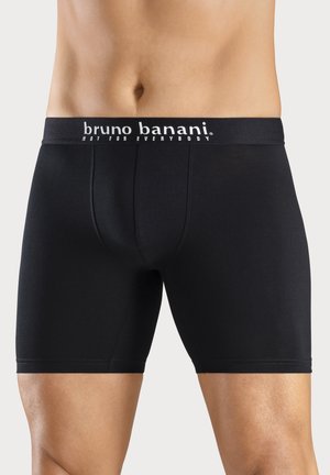 Bruno Banani, BRUNO BANANI LANGER BOXER 4 PACK - Trunks - grau bedruckt rot grau schwarz