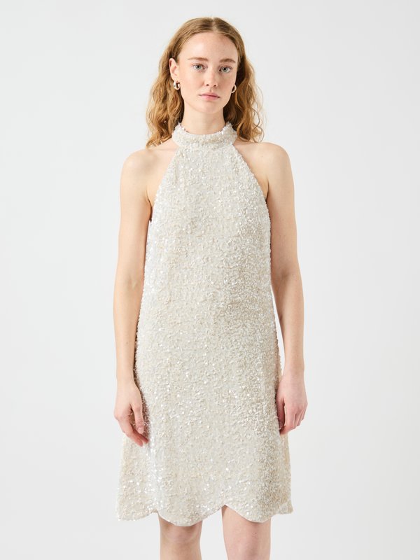 YASMIRA HALTERNECK SHORT DRESS CELEB - Cocktailkleid/festliches Kleid - gardenia