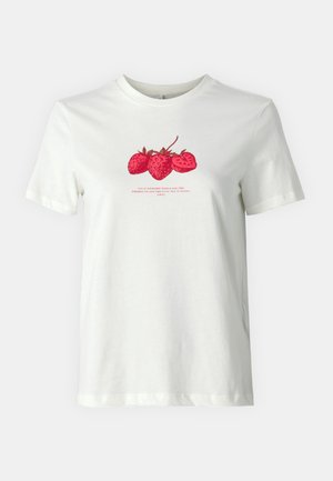 ONLY, ONLKATE TEE - Printtipaita - cloud dancer