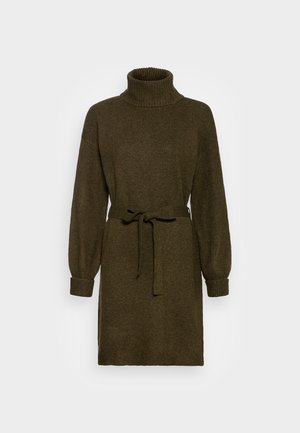 Gebreide jurk - dark green