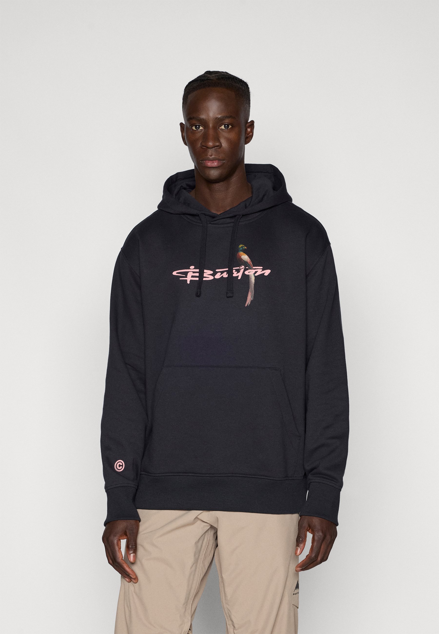 Marimekko RUNOJA UNIKKO PLACEMENT HOODIE - Sweatshirt - black/off