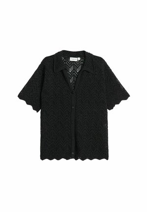 Kappahl SHORT SLEEVE - Cardigan - black