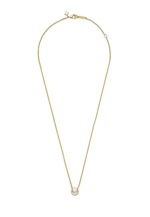 SPARKLING ROUND HALO COLLIER - Halskette - gold plated