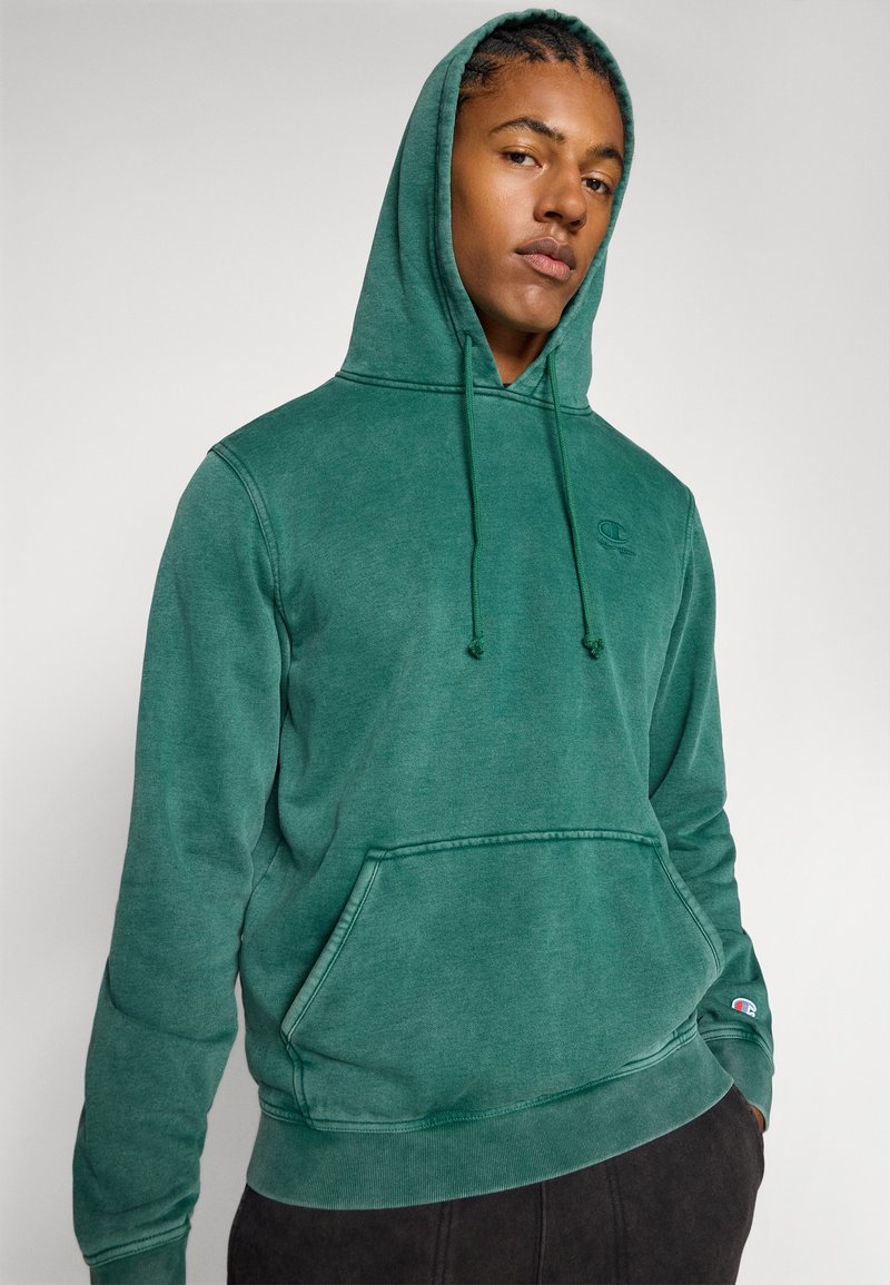 Champion ICONS HOODIE Jersey con capucha dark green/verde