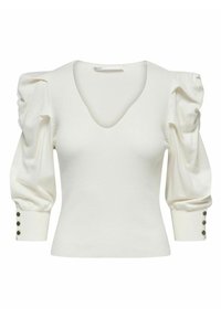 ONLY Stickad tröja - off-white