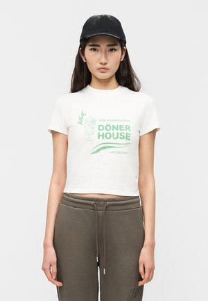 DÖNER HOUSE MINI TEE - T-shirt imprimé - off-white