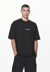 Pegador COLNE LOGO TEE - Apdrukāts T-krekls - black