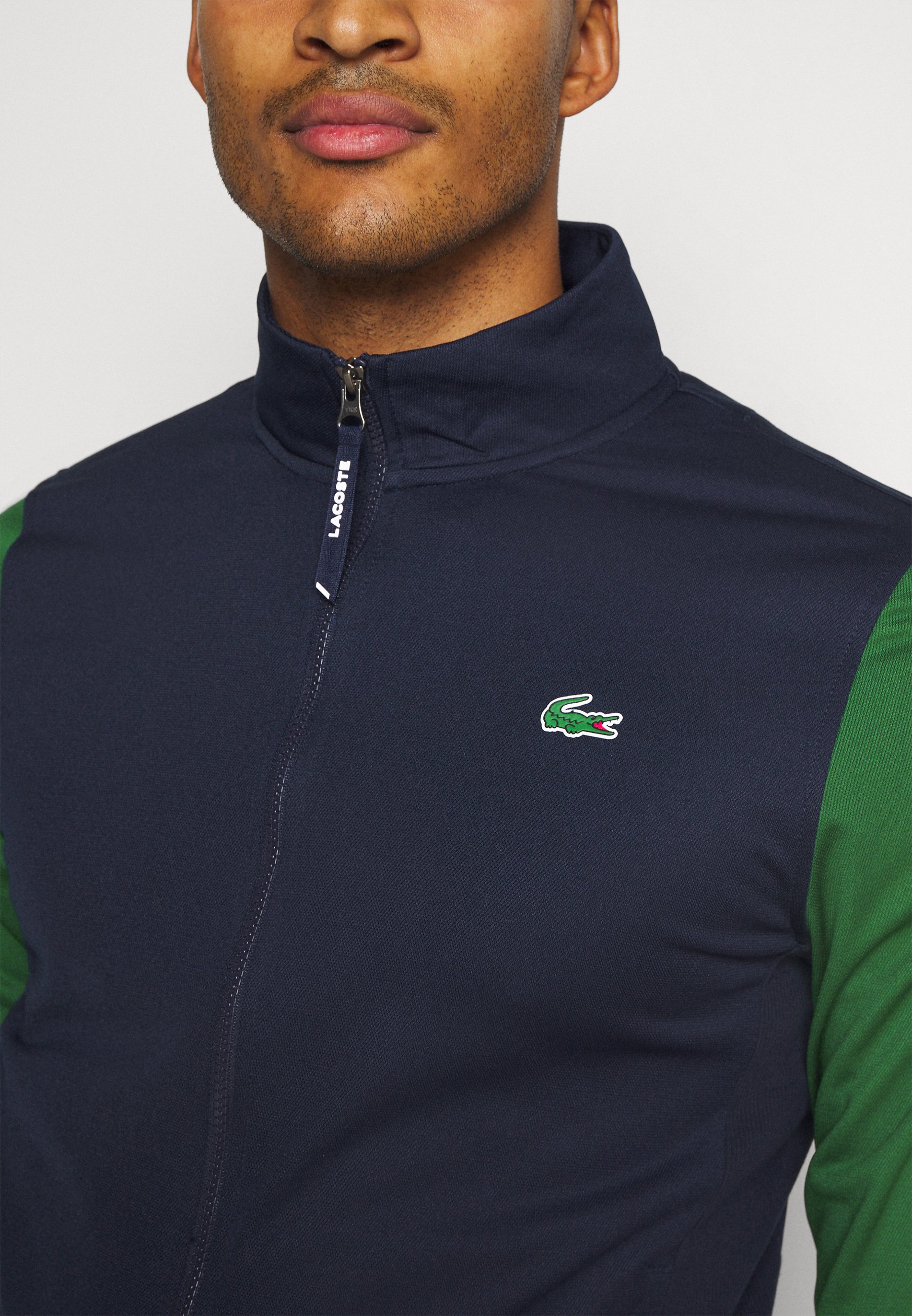 lacoste funnel neck jacket