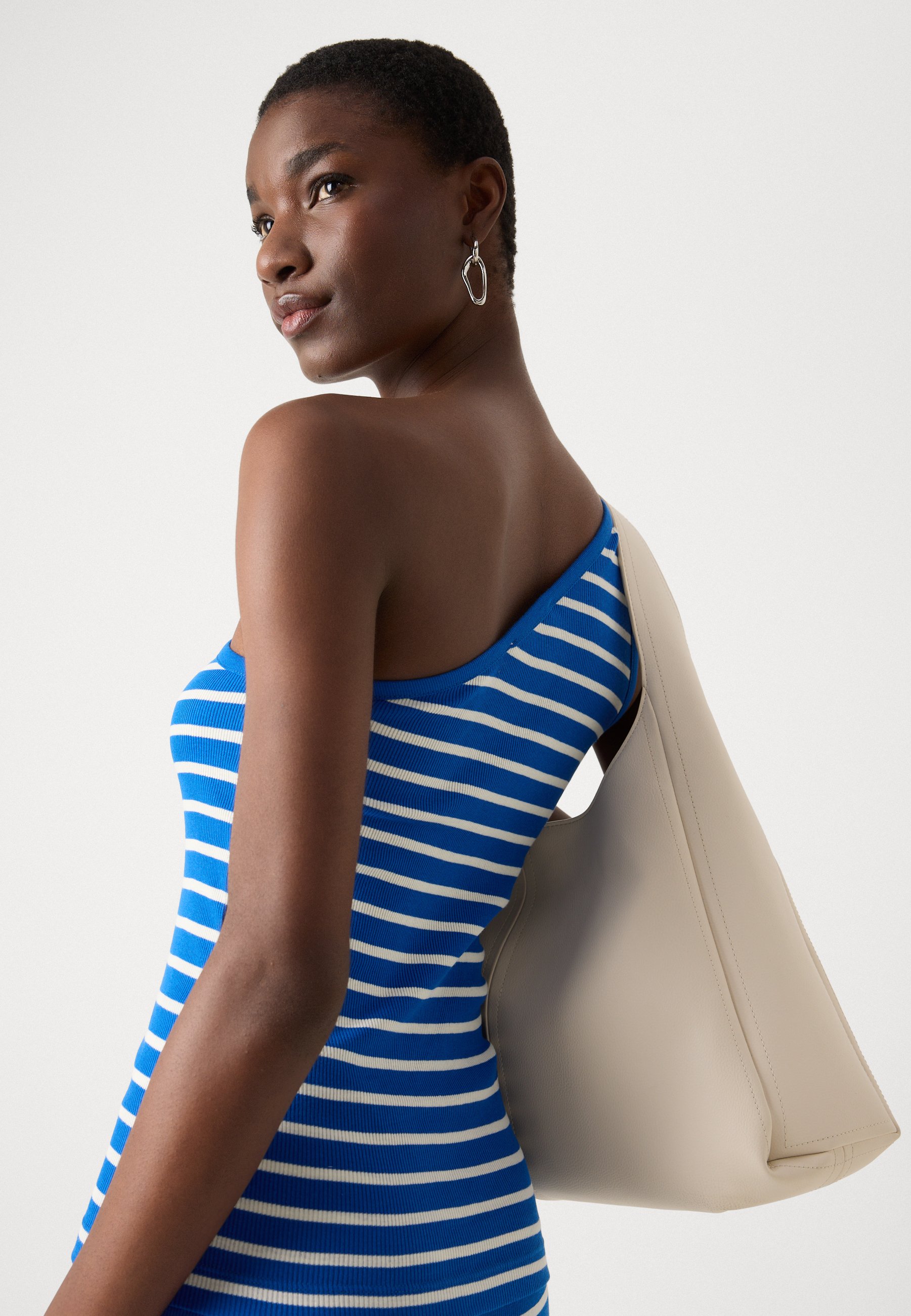 Mads Nørgaard STRIPE KITTY - Top - surf the web/vanilla ice