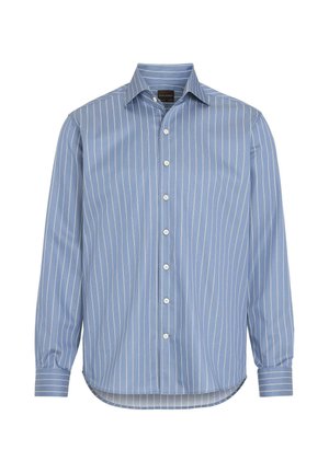 Oscar Jacobson, REG FIT ONE PIECE WIDE STRIPE SHIRT - Hemd - bijon blue