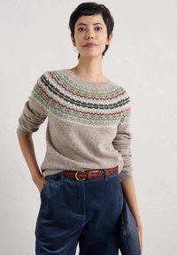 Seasalt Cornwall SEAS EDGE - Svetr - multi knit harlyn pink grass multi