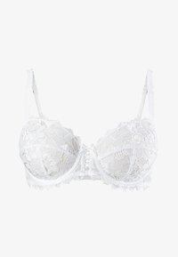 Reggiseno avvolgente in pizzo con ferretto 'Sans Complexe' - MARRONE Reggiseno avvolgente in pizzo con ferretto 'Sans Complexe' - MARRONE