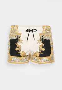 Sélectionné, ivory/black/gold-coloured