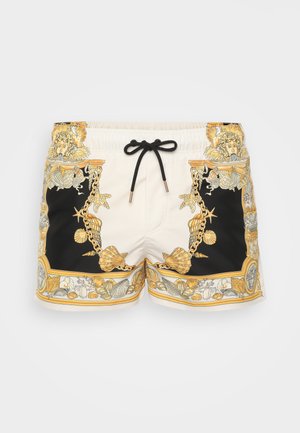 Versace SWIM GOLFO LA VACANZA FOULARD PRINT - Bañador corto - ivory/black/gold-coloured