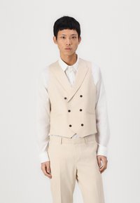 Isaac Dewhirst NOTCH SUIT NEW COAT SLIM - Κοστούμι - light sand
