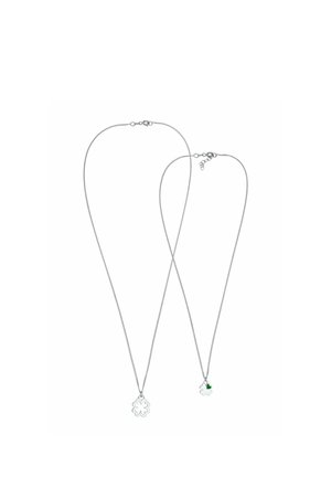 MOTHER CHILD CLOVER LEAF - Necklace - silberfarben