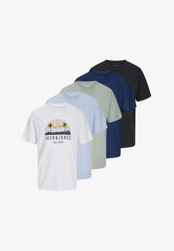 CREW NECK 5 PACK - Print T-shirt