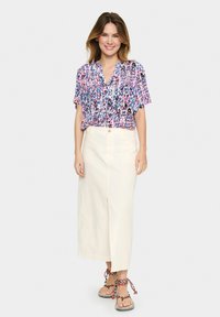 Saint Tropez AGNES SS - Blouse - pink c ikat paint