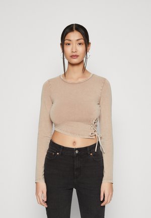 Long sleeved top - taupe