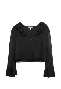 BRODERIE FRILL DETAIL  - Hemdbluse - black