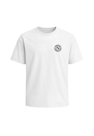 Neverless, HERREN T-SHIRT - FUSSBALL DESIGN GERMANY 1954 - OVERSIZED - Print T-shirt - relaxed-fit weiß